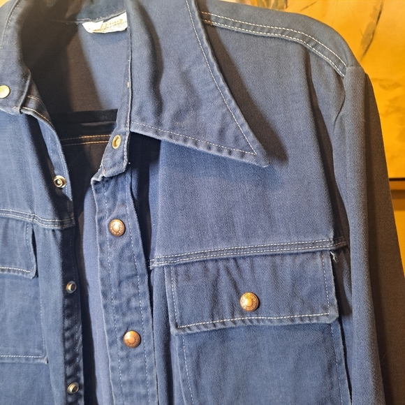 Vintage Mr. Leggs Western Wear Men's Snap Button Down Long Sleeve Medium - Picture 3 of 8